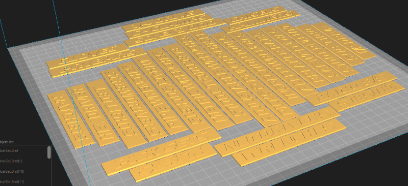 3d Printed US General Series2 Toolbox Labels