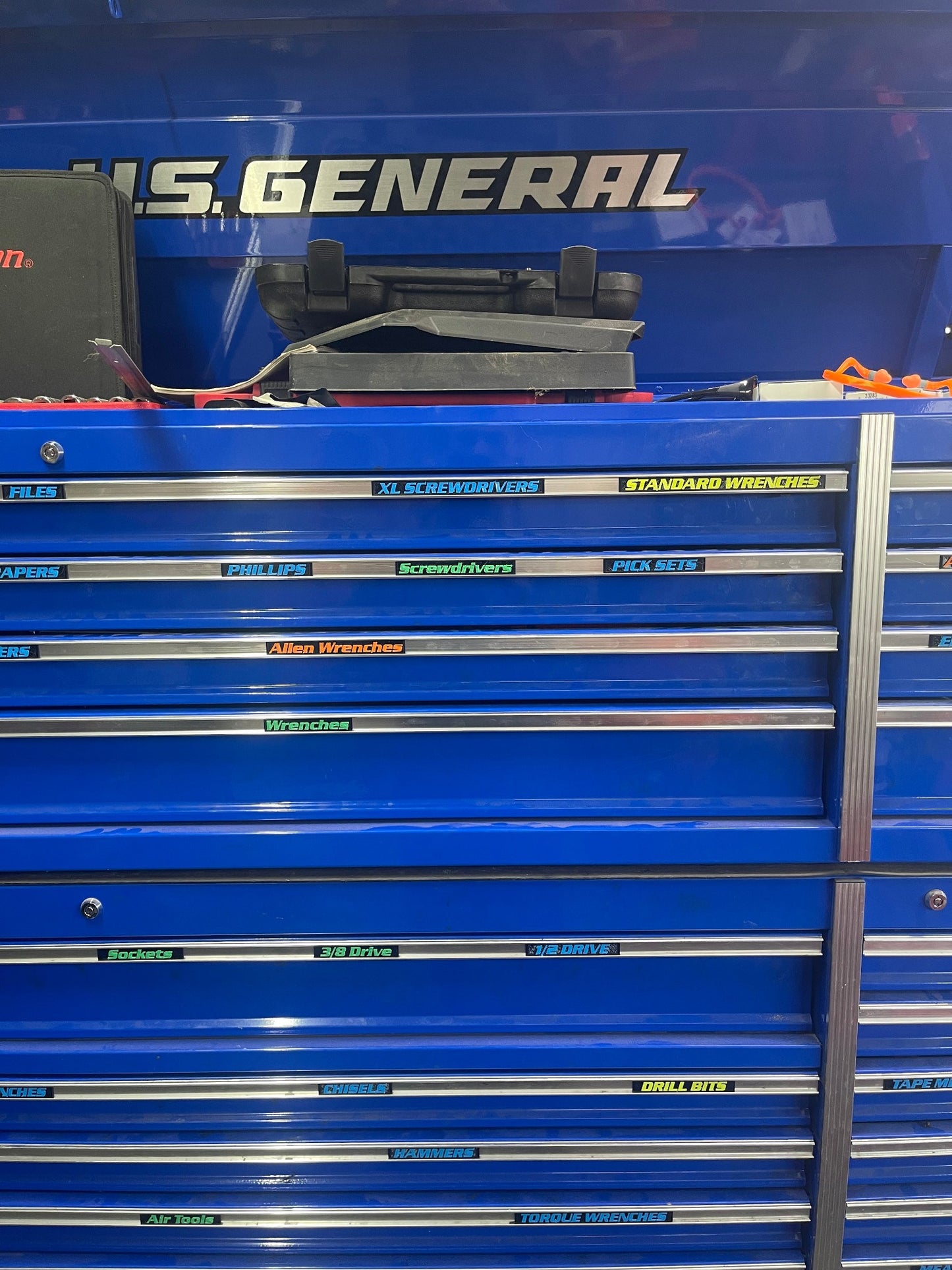 3d Printed US General Series2 Toolbox Labels